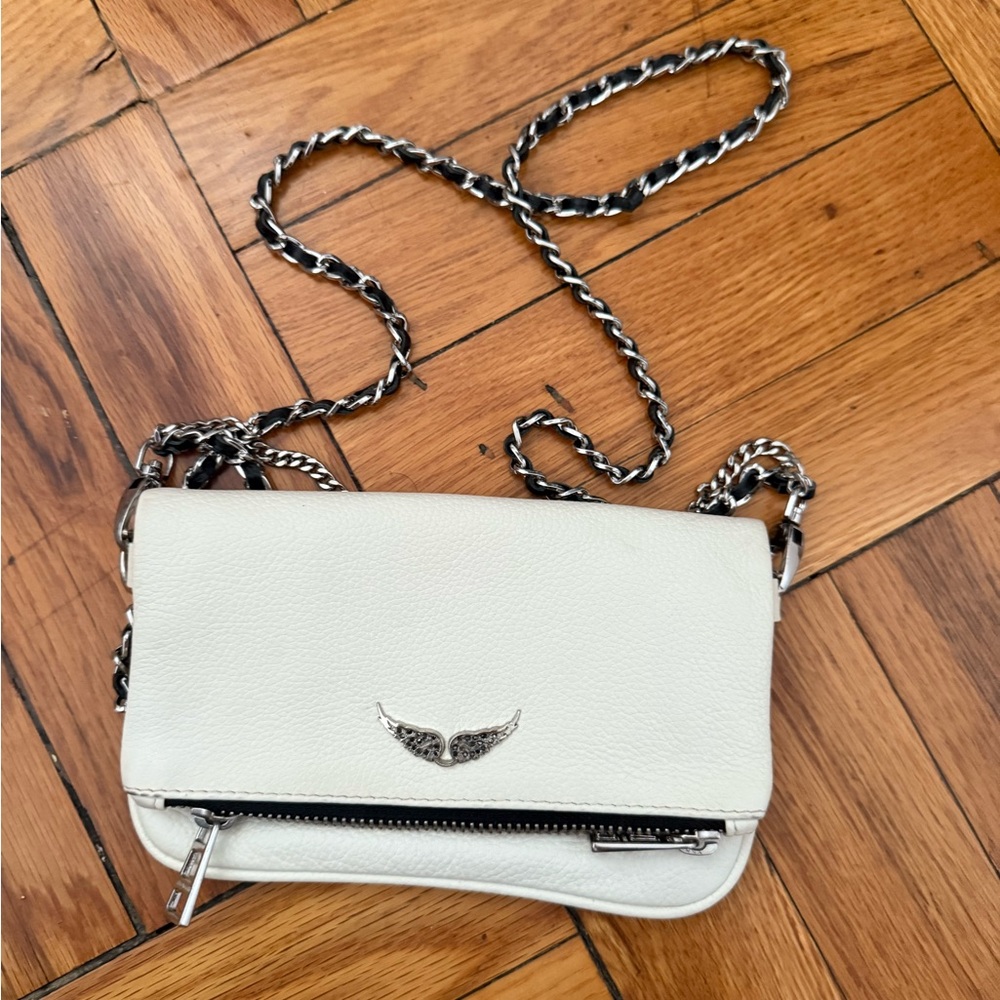ZADIG & VOLTAIRE - Crossbody Bag Clutch Rock Shoulder Mini White